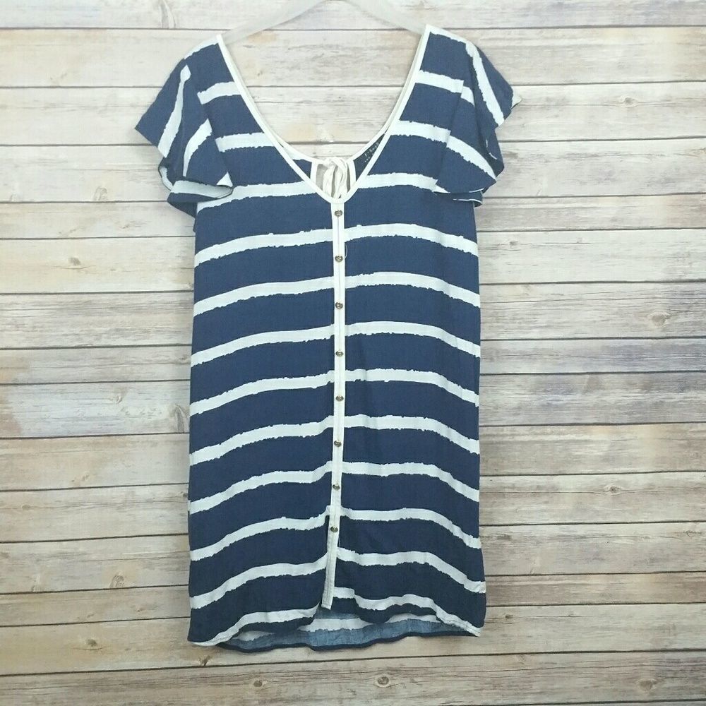 T bags Los Angeles Striped Dress Size L